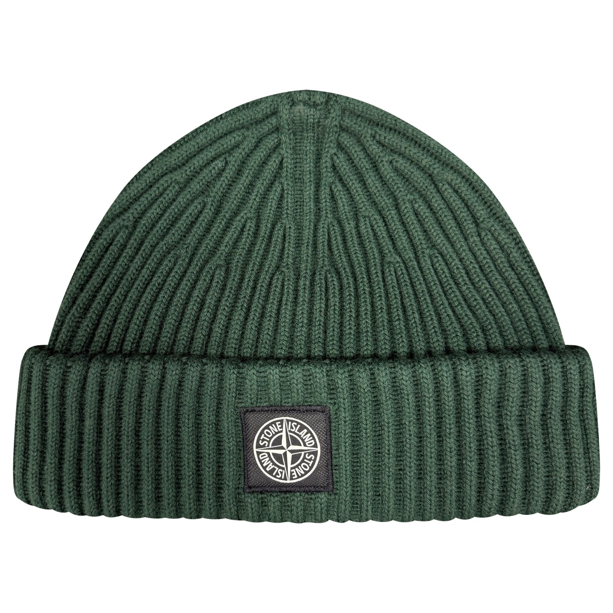 Color variation of Stone Island Thick Ribbed Wool Beanie Hat Musk Green