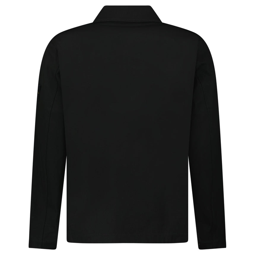 Stone Island Zip Panama Cotton Overshirt in Black - Boinclo - Outlet Sale Under Retail