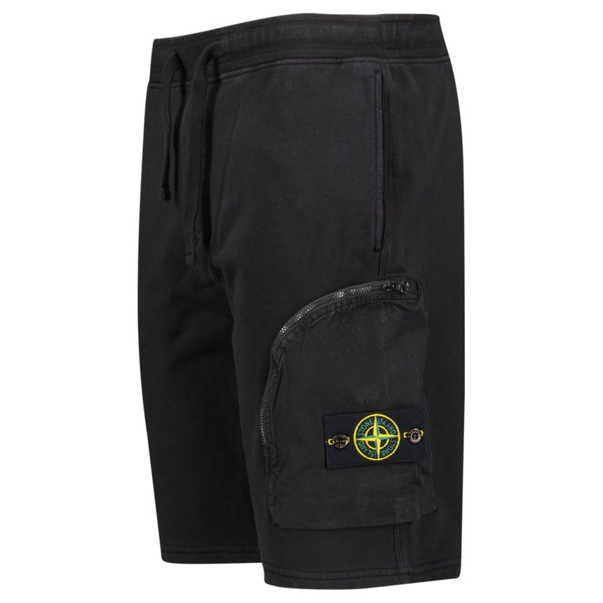 Stone Island Zip Pocket Cotton Shorts Black - Boinclo - Outlet Sale Under Retail