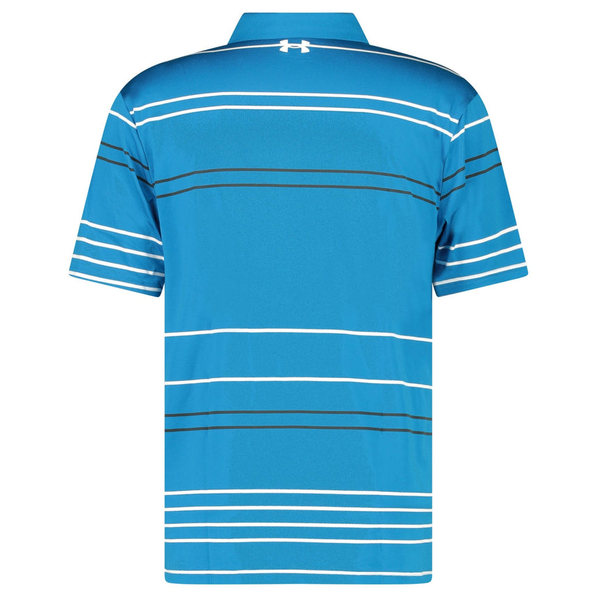 Under Armour Playoff 2.0 Golf Pitch Stripe Polo Shirt in Cruise Blue - Boinclo - Outlet Sale Under Retail