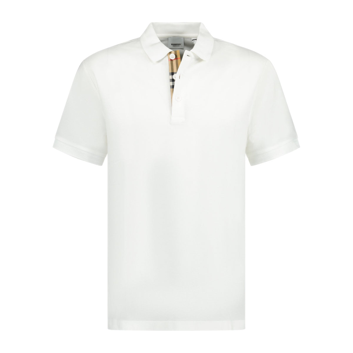 Burberry polo mens deals white