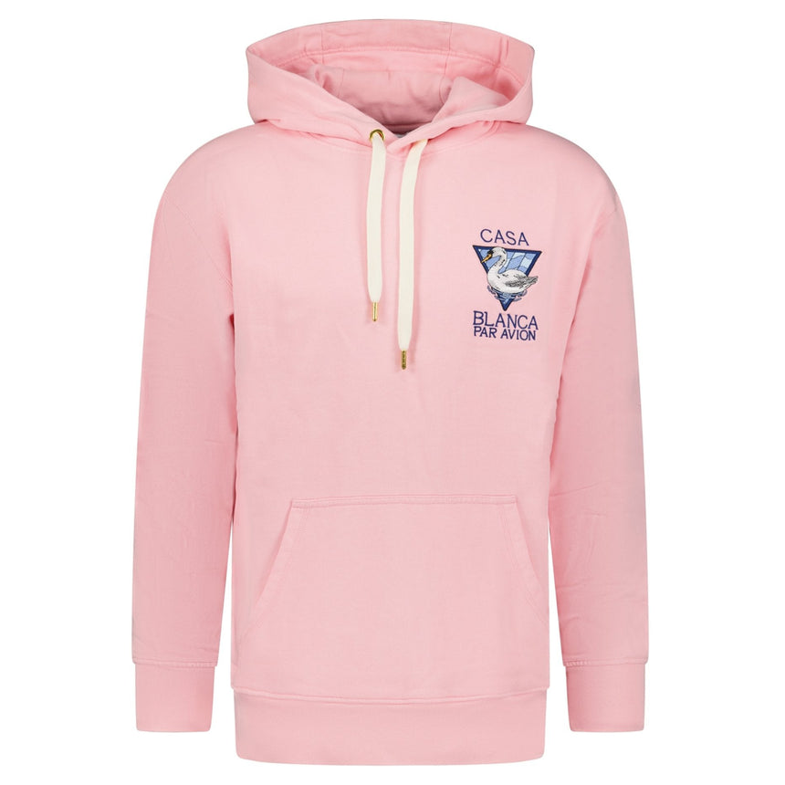 Casablanca Par Avion Embroidered Hooded Sweatshirt Pink - Boinclo ltd - Outlet Sale Under Retail