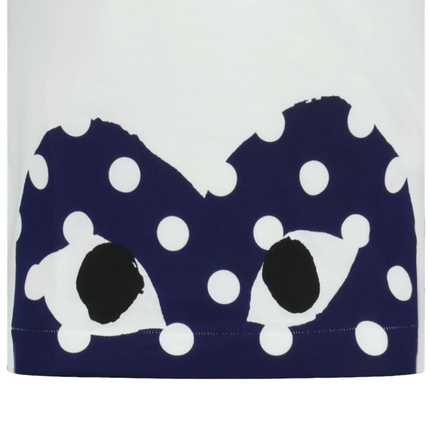 Comme Des Garcons Play Polka Dot Heart T-Shirt White - Boinclo ltd - Outlet Sale Under Retail