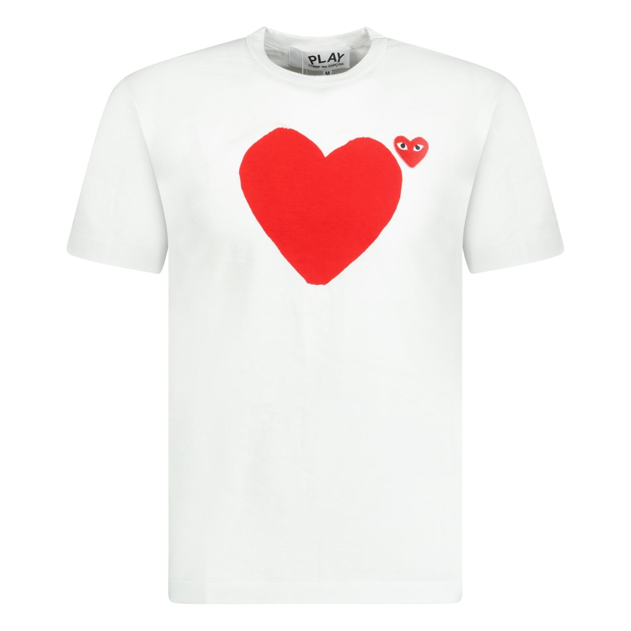 Color variation of Comme Des Garcons Play Red Heart Logo T-Shirt White