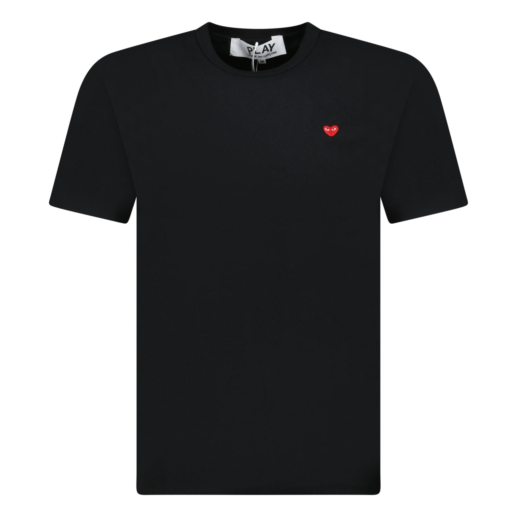 Color variation of Comme Des Garcons Play Small Stitch Heart T-Shirt Black