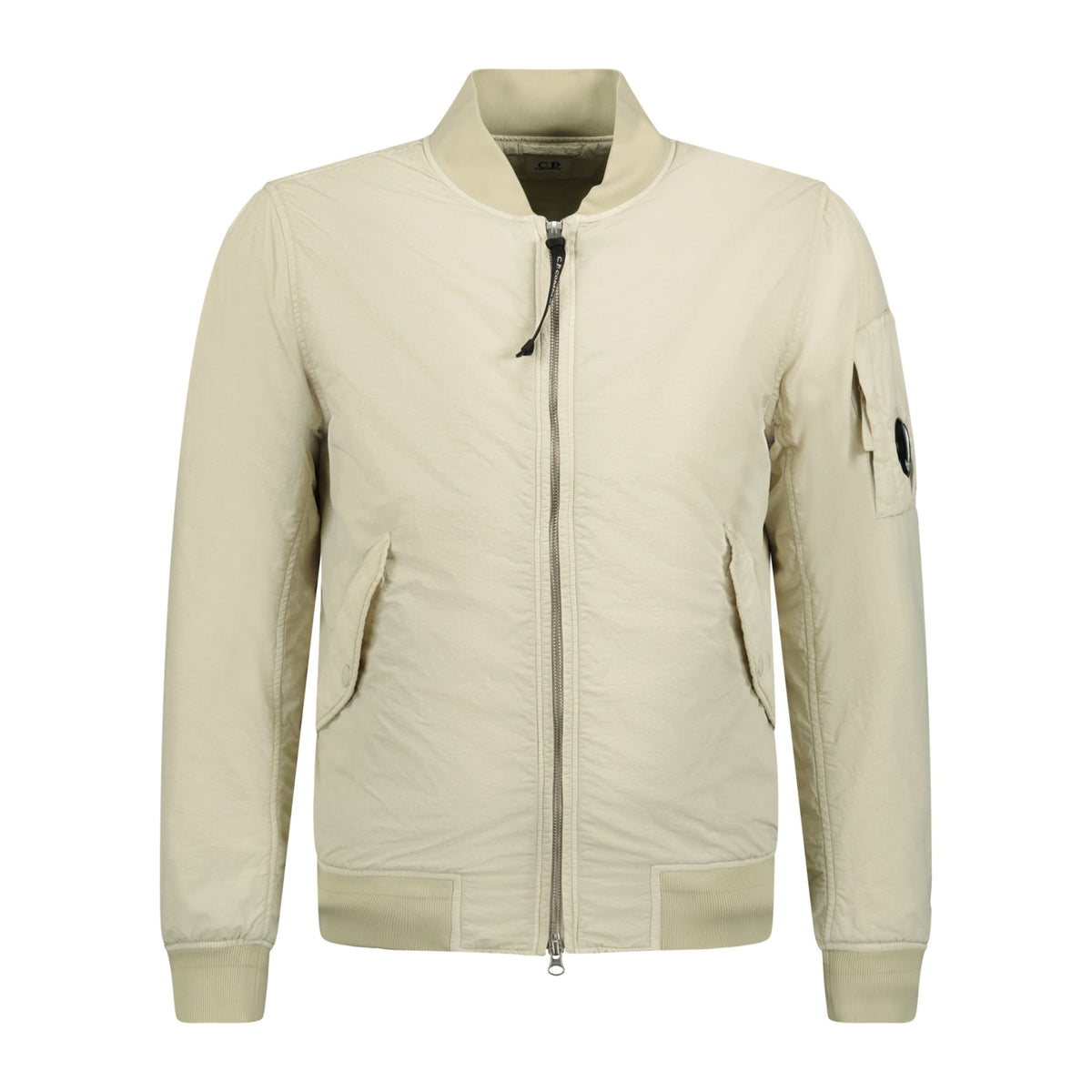 CP Company Flatt Nylon Padded Lens Jacket Sand Shell