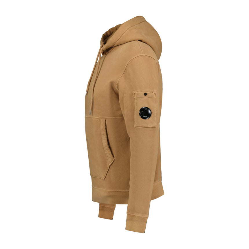 CP Company Micro Lens Diagonal Raised Hoodie Coffee Brown - Boinclo ltd - Outlet Sale Under Retail