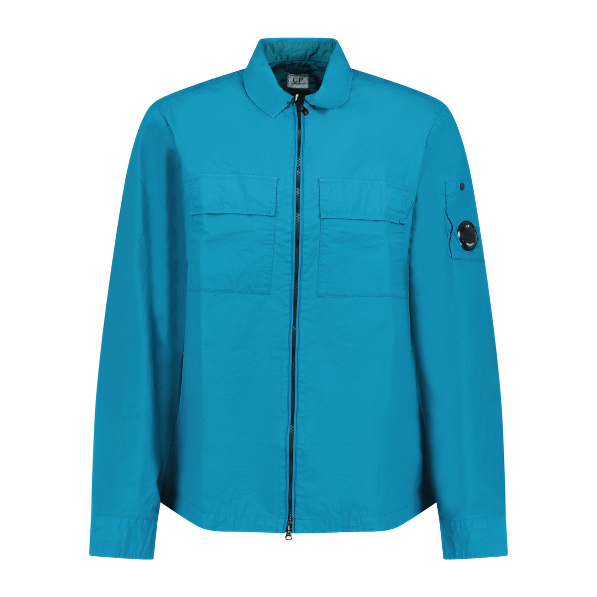 CP Company 'Taylon L' Chrome Lens Overshirt Jacket Teal Outlet