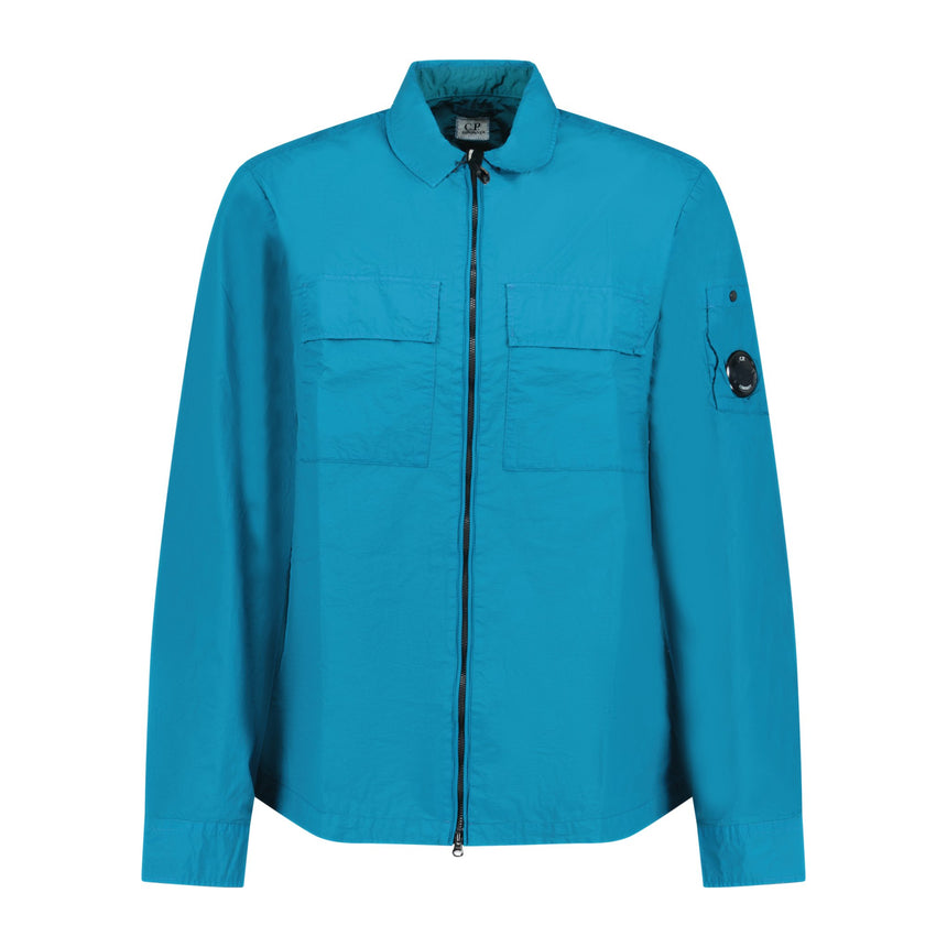 CP Company 'Taylon L' Chrome Lens Overshirt Jacket Teal - Boinclo ltd - Outlet Sale Under Retail