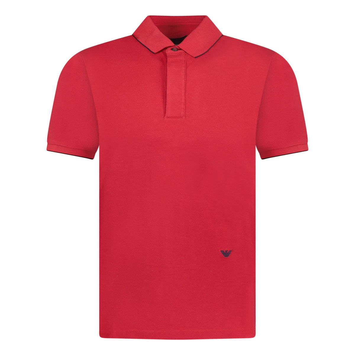 Red armani store polo shirt