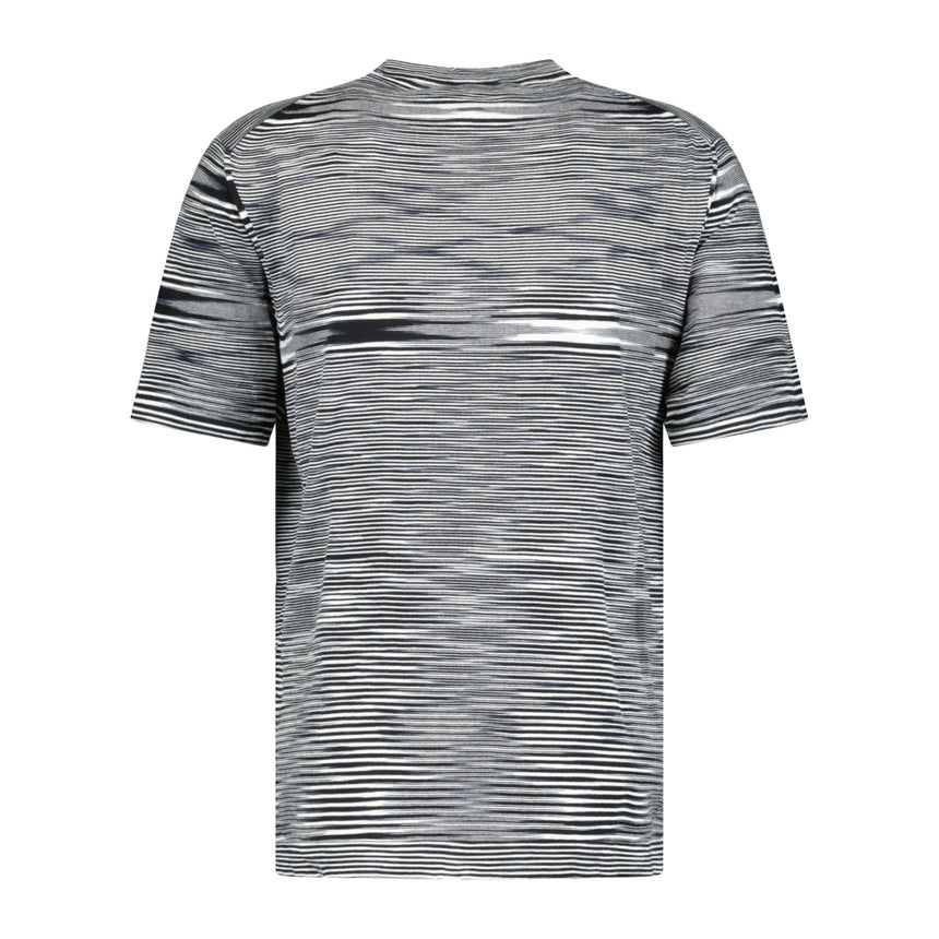 Missoni Knitted Stripe T-Shirt White & Black - Boinclo ltd - Outlet Sale Under Retail