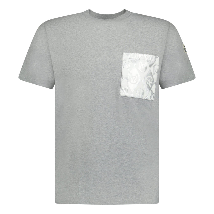 Moncler Patch Pocket Logo T-Shirt Grey - Boinclo ltd - Outlet Sale Under Retail