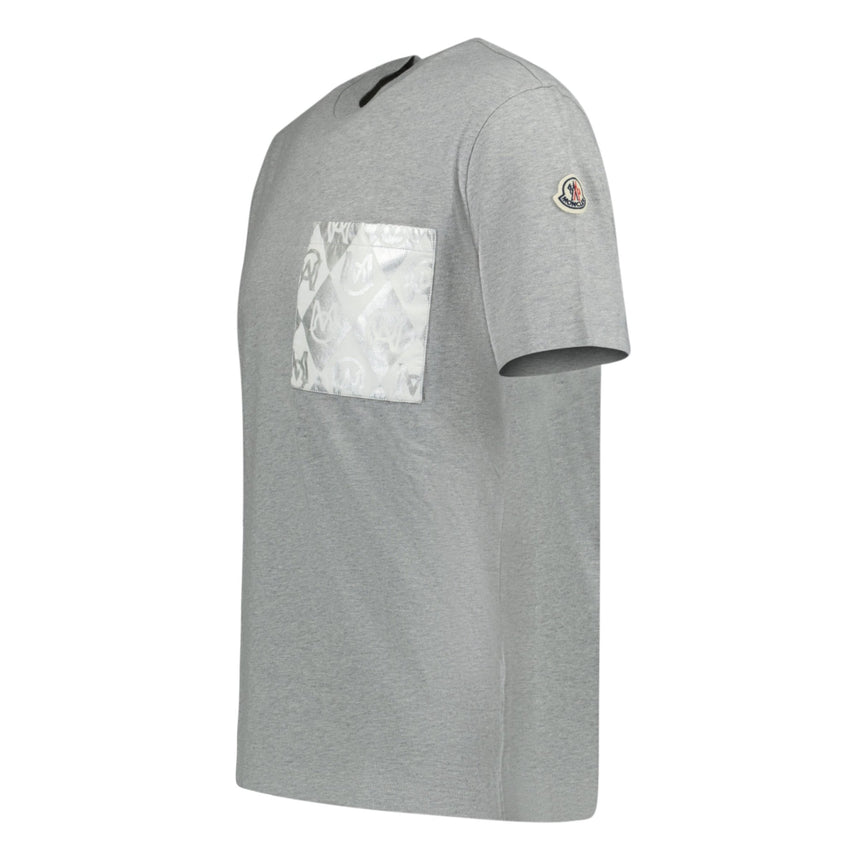 Moncler Patch Pocket Logo T-Shirt Grey - Boinclo ltd - Outlet Sale Under Retail