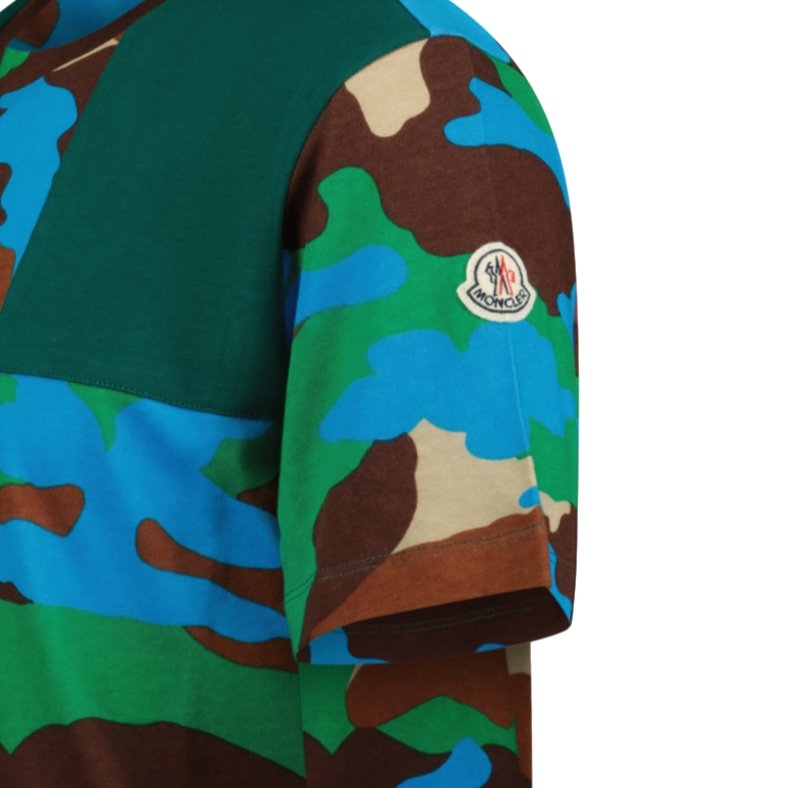 Moncler Raised Logo T-Shirt Camo Green - Boinclo ltd - Outlet Sale Under Retail