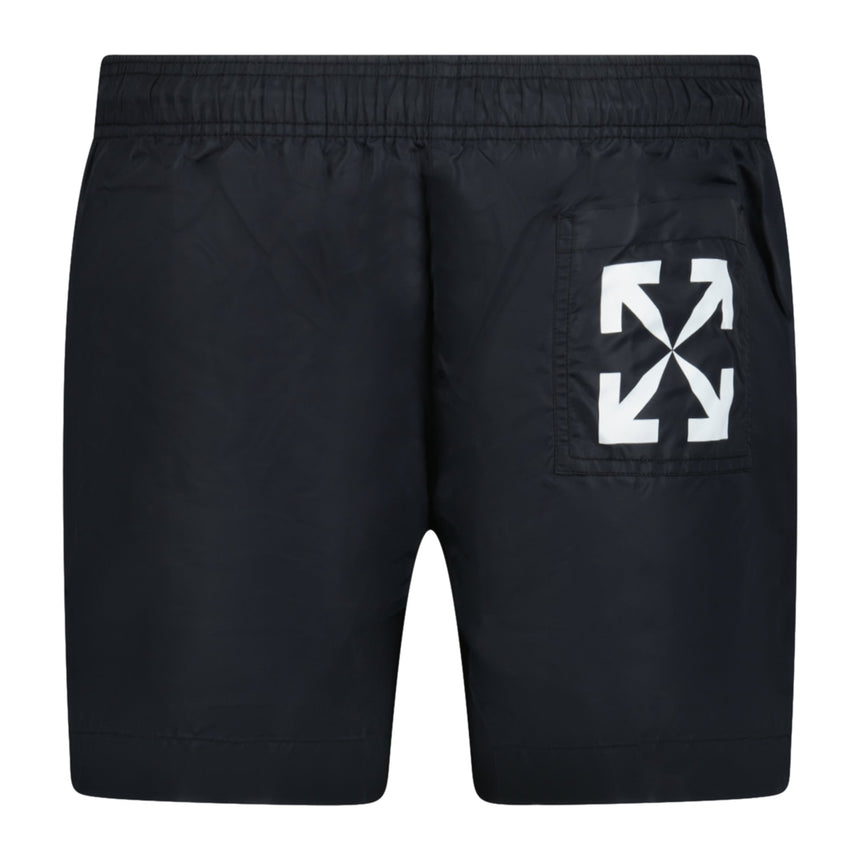Off-White Arrow Design Swim Shorts Black - Boinclo ltd - Outlet Sale Under Retail