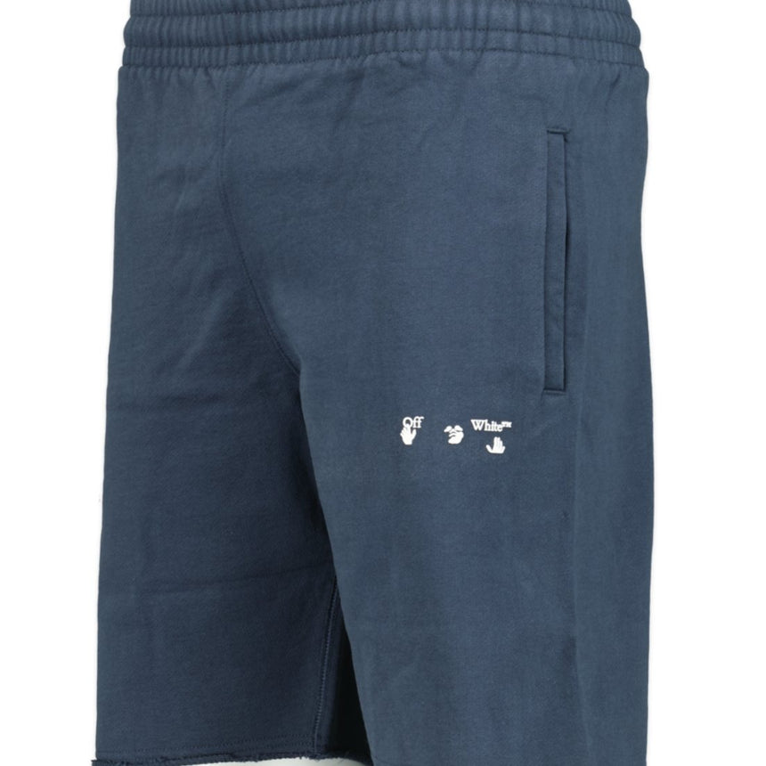 OFF-WHITE Cotton Sweat Shorts Navy - Boinclo ltd - Outlet Sale Under Retail