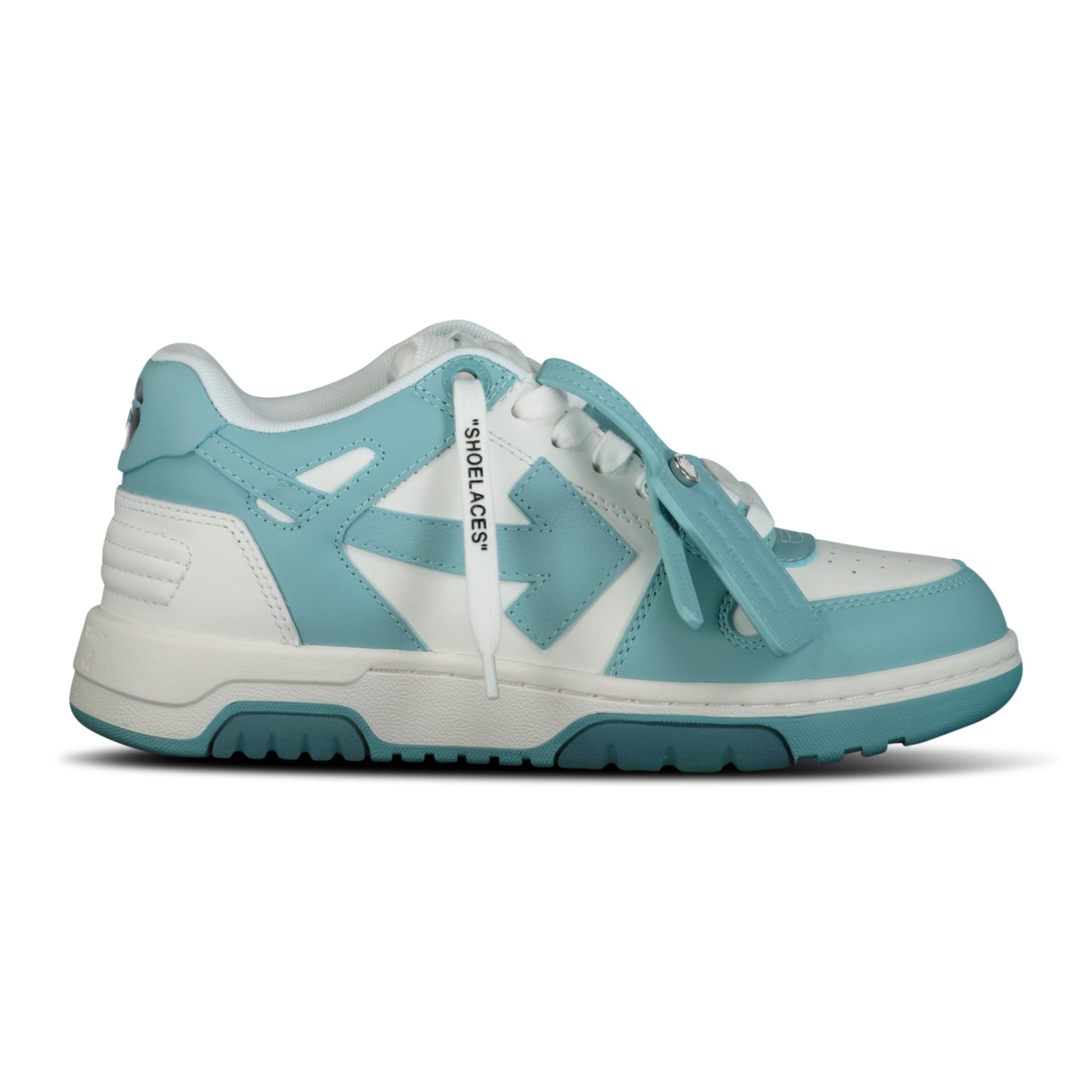Color variation of Off-White Out Of Office Calf Leather Trainer White & Celadon Blue