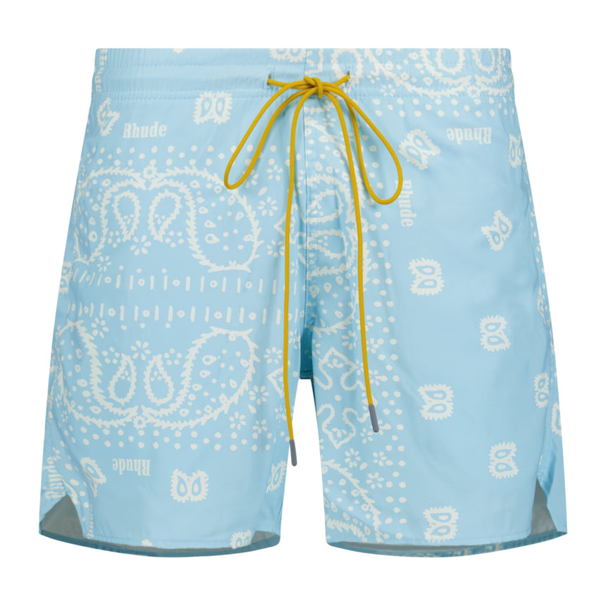 Rhude Bandana Swim Shorts Sky Blue - Boinclo ltd - Outlet Sale Under Retail