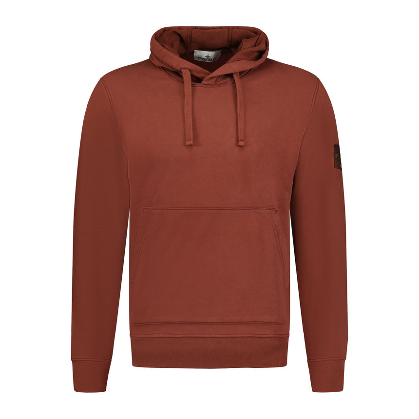 Stone Island Cotton Hoodie Sweatshirt Maroon - Boinclo ltd - Outlet Sale Under Retail