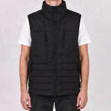 Stone Island Seamless Tunnel Nylon Down-TC Vest in Black