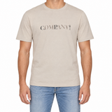 CP Company 30/1 Jersey Short Sleeve Chest Logo T-Shirt in Dove Grey
