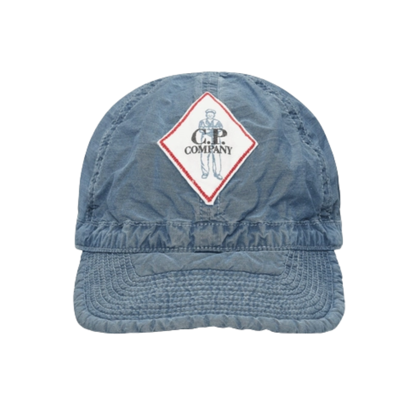 CP Company 50 Fili Cap in Stone Bleach Blue