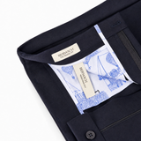Berwich Komodo 'The Travel Fit' Trousers in Navy