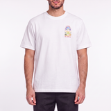 Casablanca Tennis Landscape Short Sleeve T-Shirt in White