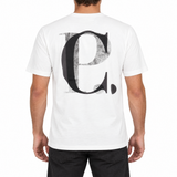 CP Company 30/1 Jersey Short Sleeve Logo T-Shirt in Gauze White