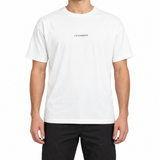 CP Company 30/1 Jersey Short Sleeve Logo T-Shirt in Gauze White