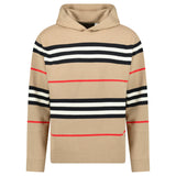 Burberry 'Sandby' Check Hoodie Archive Beige - chancefashionco