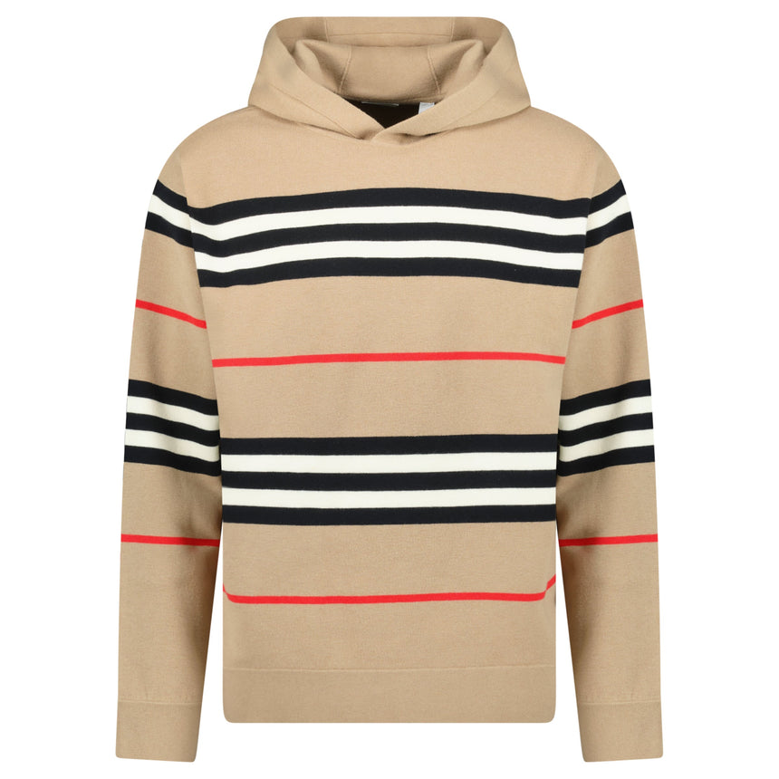 Burberry 'Sandby' Check Hoodie Archive Beige - chancefashionco