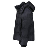 Burberry 'Leeds' Detachable Sleeve Hooded Down Jacket Black