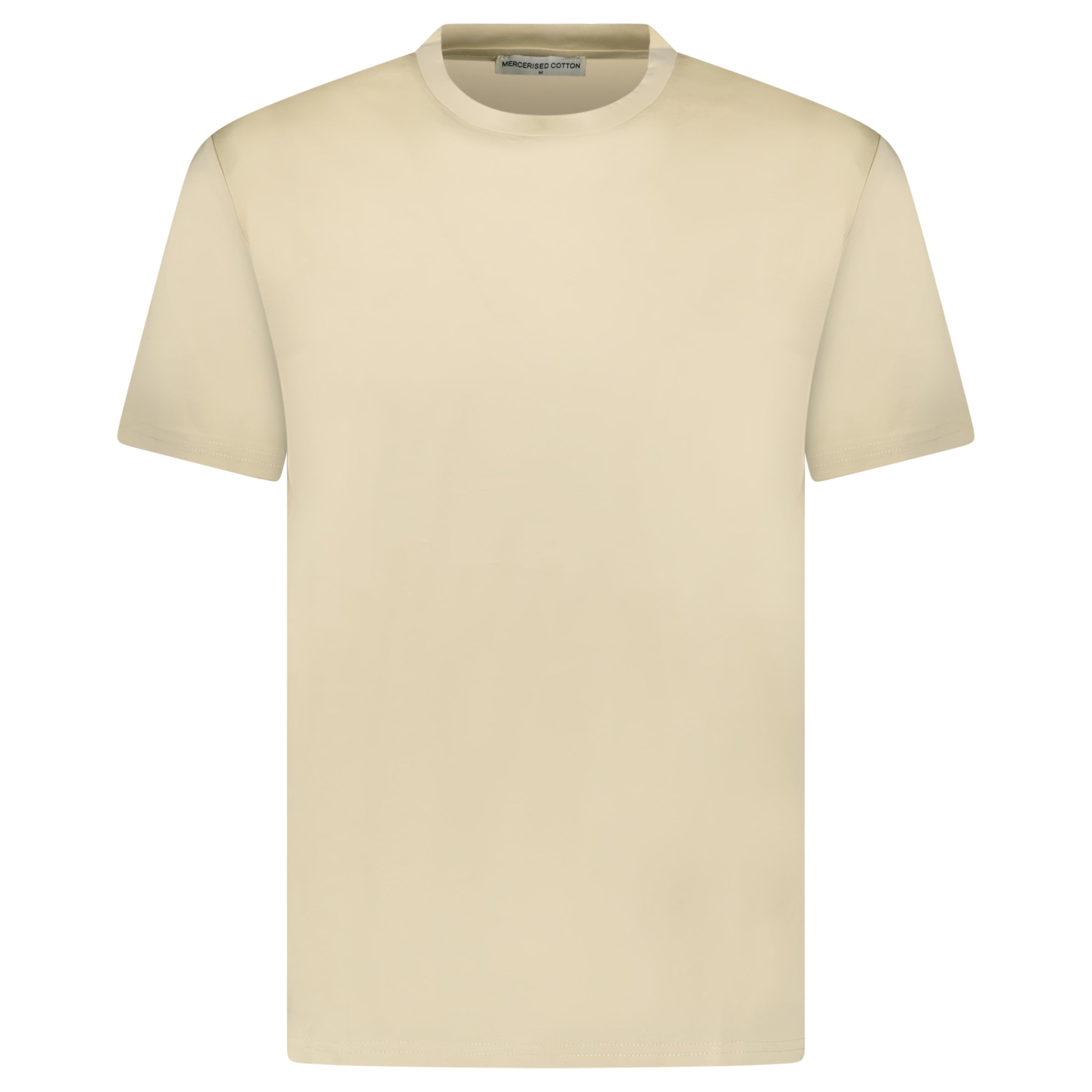 Color variation of Plain Label Mercerized Cotton T-Shirt Yellow