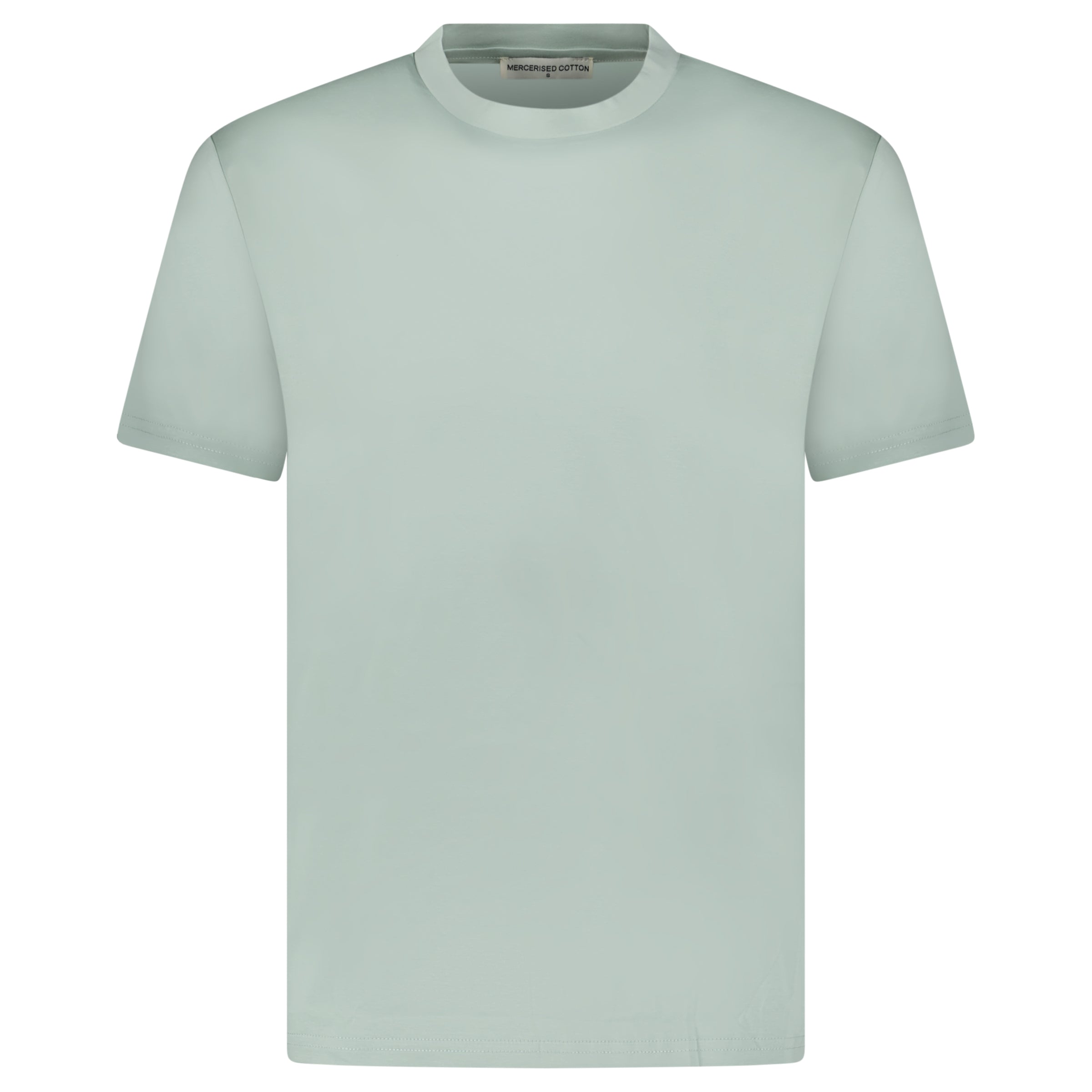 Color variation of Plain Label Mercerized Cotton T-Shirt Mint