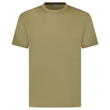 Plain Label Mercerized Cotton T-Shirt Khaki