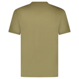 Plain Label Mercerized Cotton T-Shirt Khaki