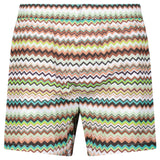 Missoni Zig Zag Swim Shorts Multi Green And Brown
