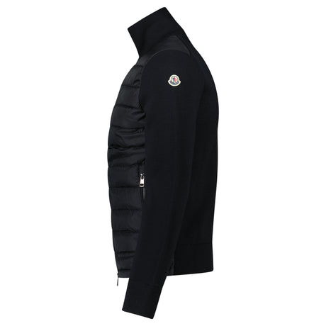 Moncler Padded Zip-Up Cardigan in Black