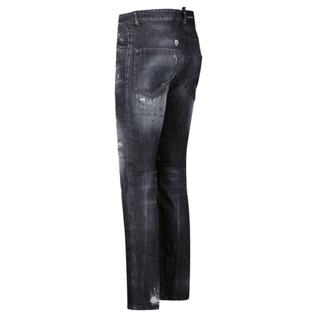 DSquared2 'Cool Guy Jean' Paint Splatter Jeans Black