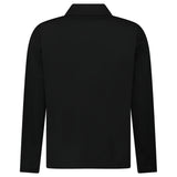 Stone Island Zip Panama Cotton Overshirt in Black