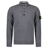 Stone Island Half-Zip Jumper in Cement Grey