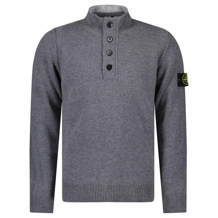 Stone Island Half-Zip Jumper in Cement Grey