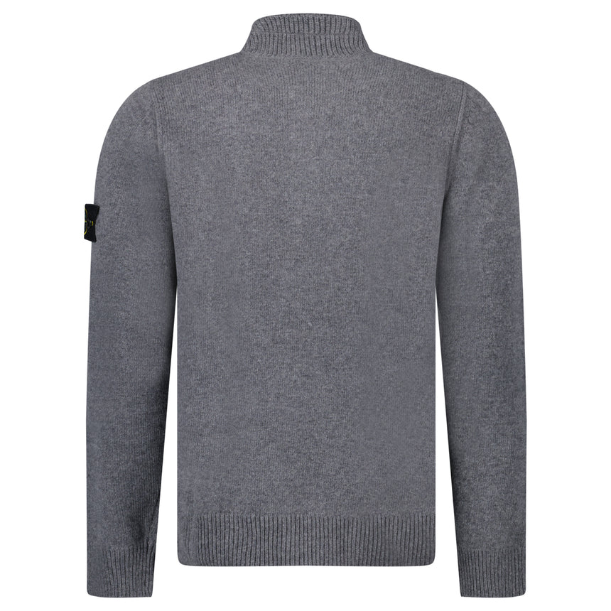 Stone Island Half-Zip Jumper in Cement Grey