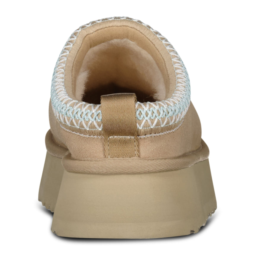 UGG Tasman II Platform Slipper in Sand Beige