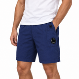 CP Company Flatt Nylon Lens Swim Shorts Blue Print