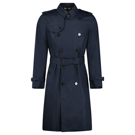 Burberry 'Brockham' Double Breasted Belted Trench Jacket Navy