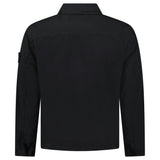 Stone Island Mercerised Organic Cotton Ripstop Overshirt in Black