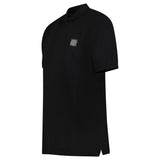 Stone Island Compass Badge Polo T-Shirt Regular Fit Black