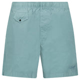 CP Company Eco-Chrome R Logo Embroidery Swim Shorts in Silver Blue